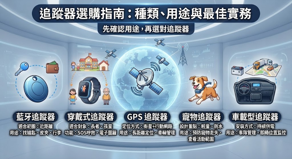 追蹤器是什麼？種類、用途、安裝方式與選購重點完整指南