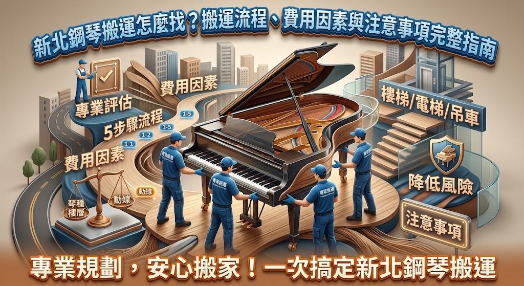 新北鋼琴搬運怎麼找?搬運流程、費用因素與注意事項完整指南