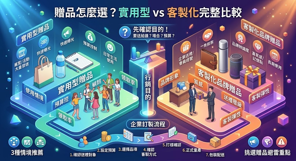 贈品怎麼選？實用型贈品 vs 客製化品牌贈品完整比較