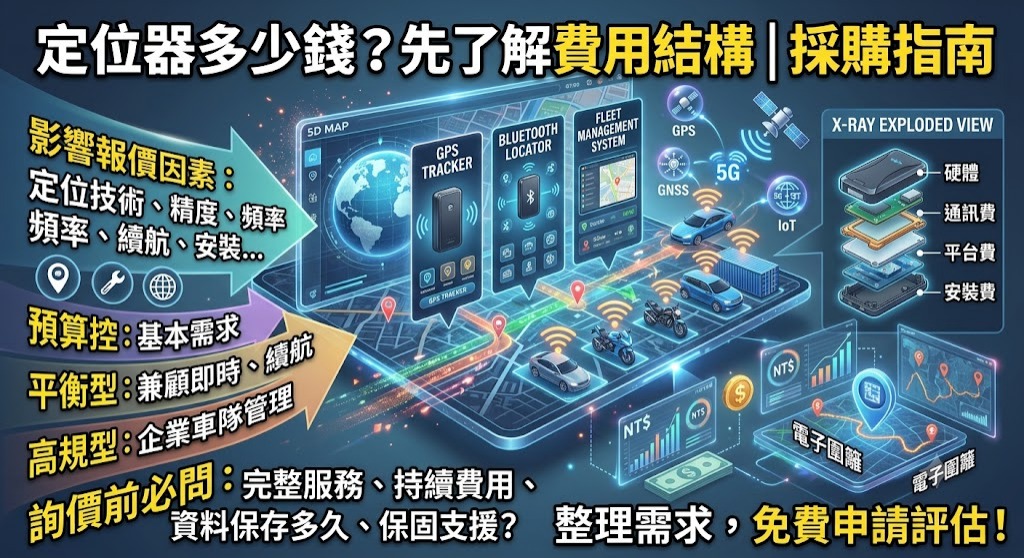 定位器多少錢?費用組成、報價差異與選購重點一次看
