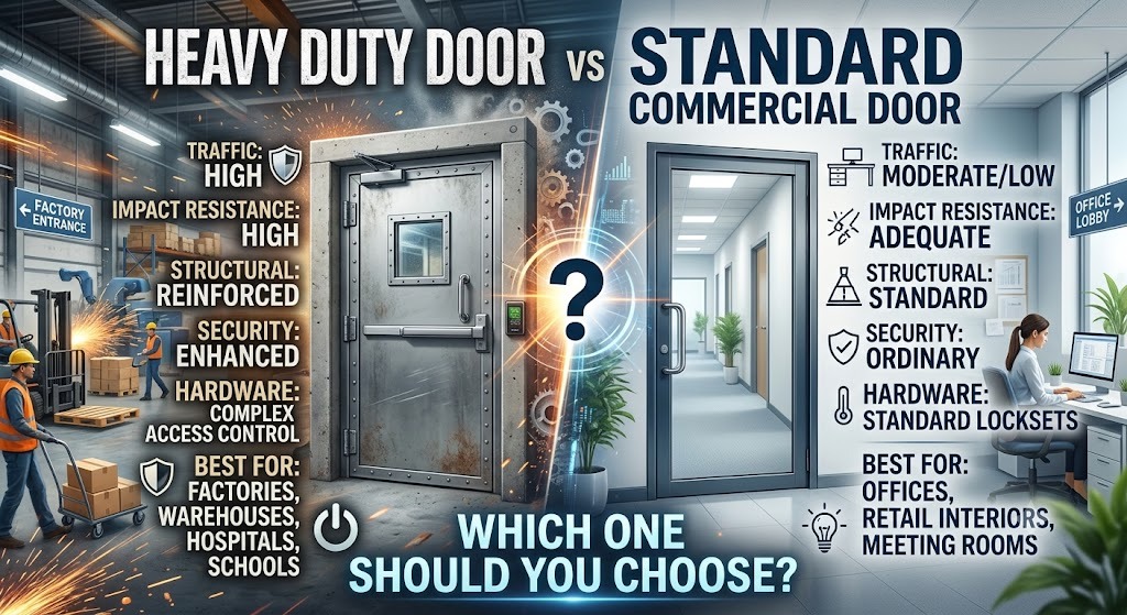 HEAVY DUTY DOOR vs Standard Commercial Door: Which One Should You Choose?