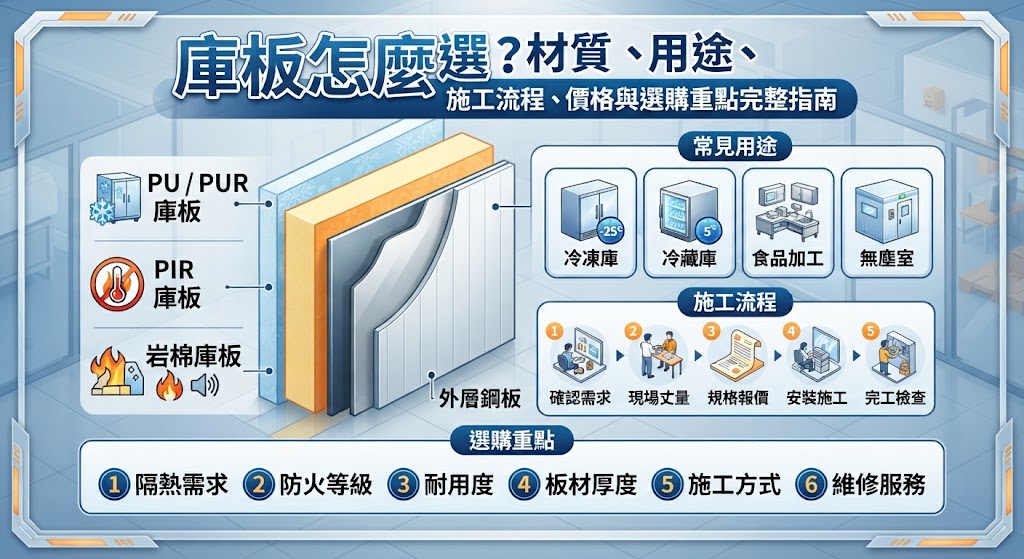庫板怎麼選？材質、用途、施工流程、價格與選購重點完整指南