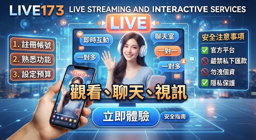 LIVE173是什麼？直播功能、使用方式、互動模式與安全注意事項完整指南