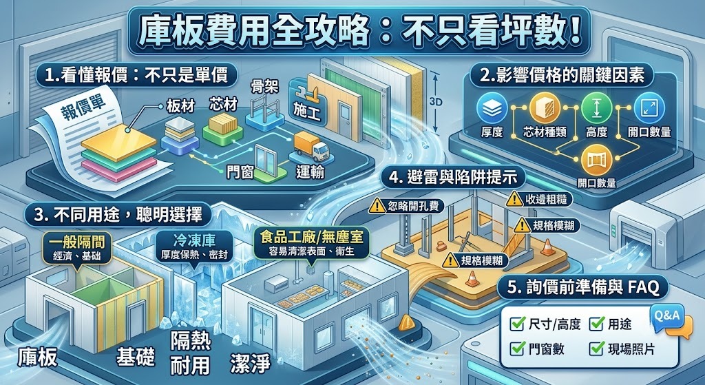 庫板費用怎麼算？價格、規格、施工與報價重點完整解析