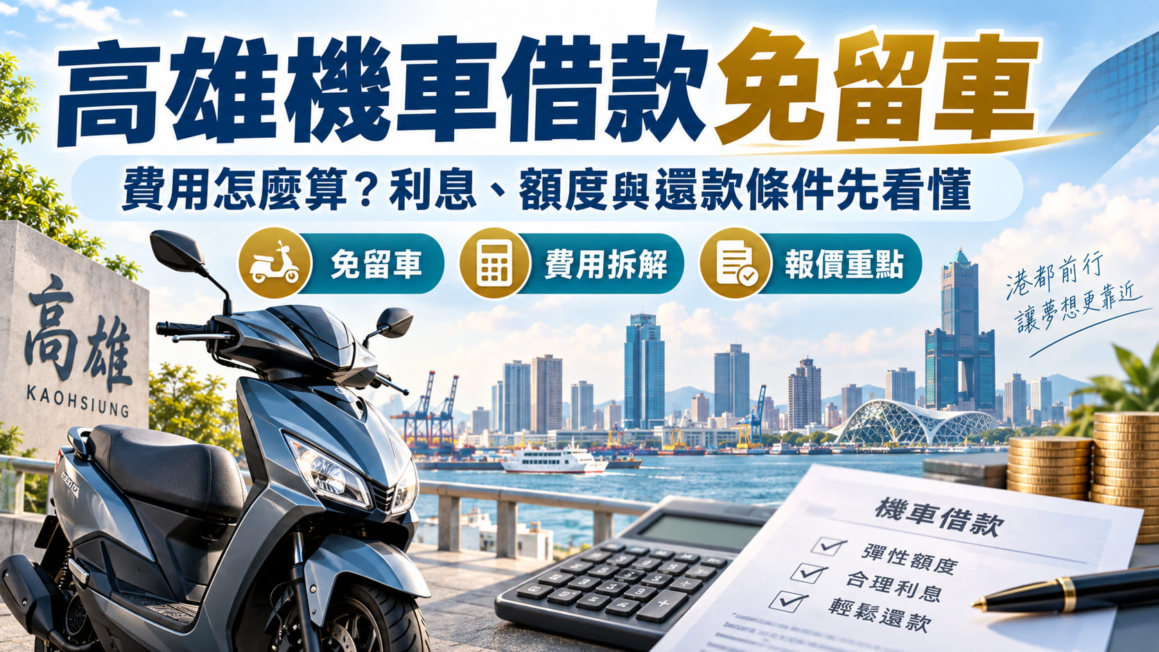 高雄機車借款免留車費用怎麼算？利息、額度與還款條件先看懂