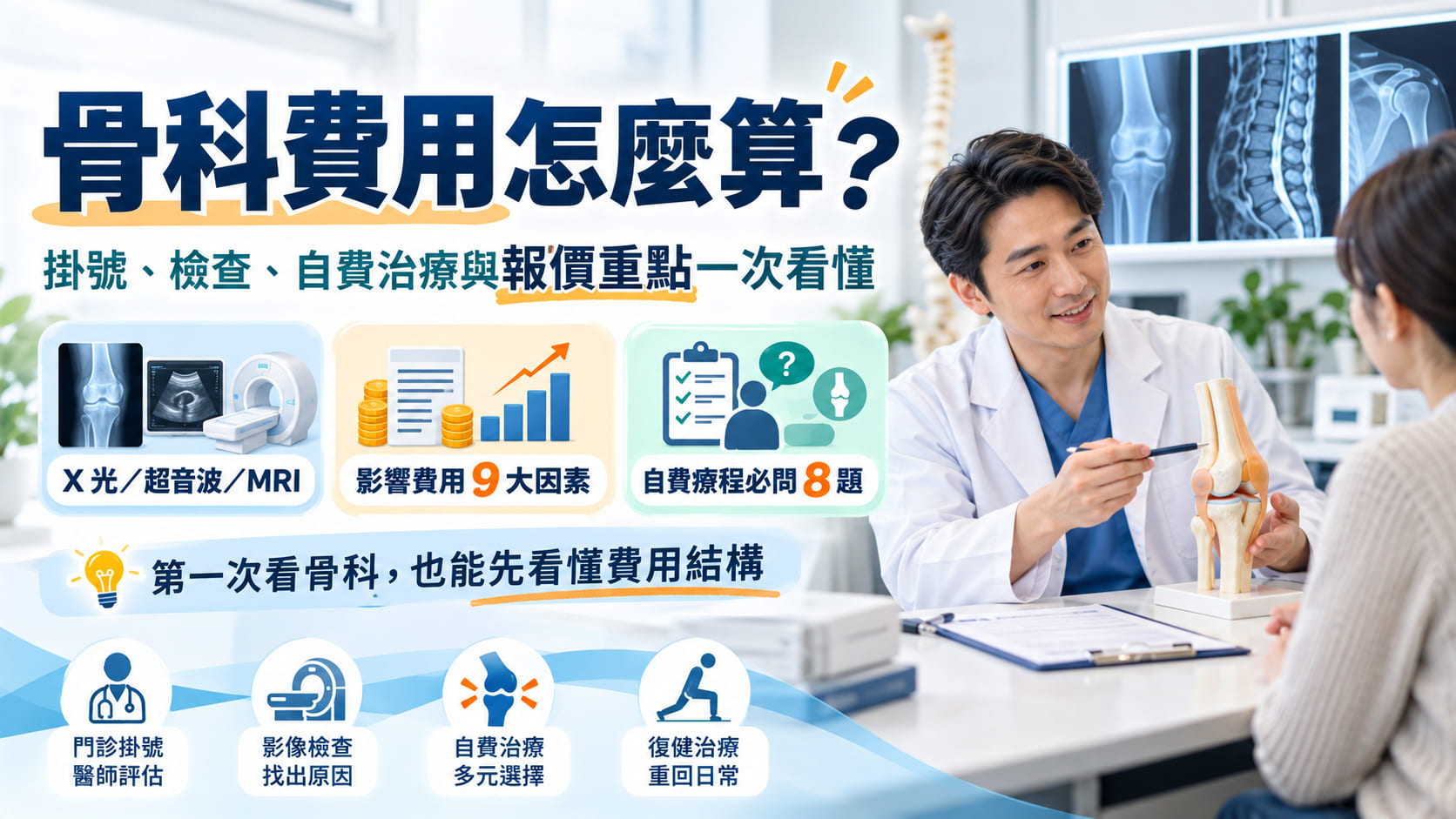 骨科費用怎麼算？掛號、檢查、自費治療與報價重點完整整理