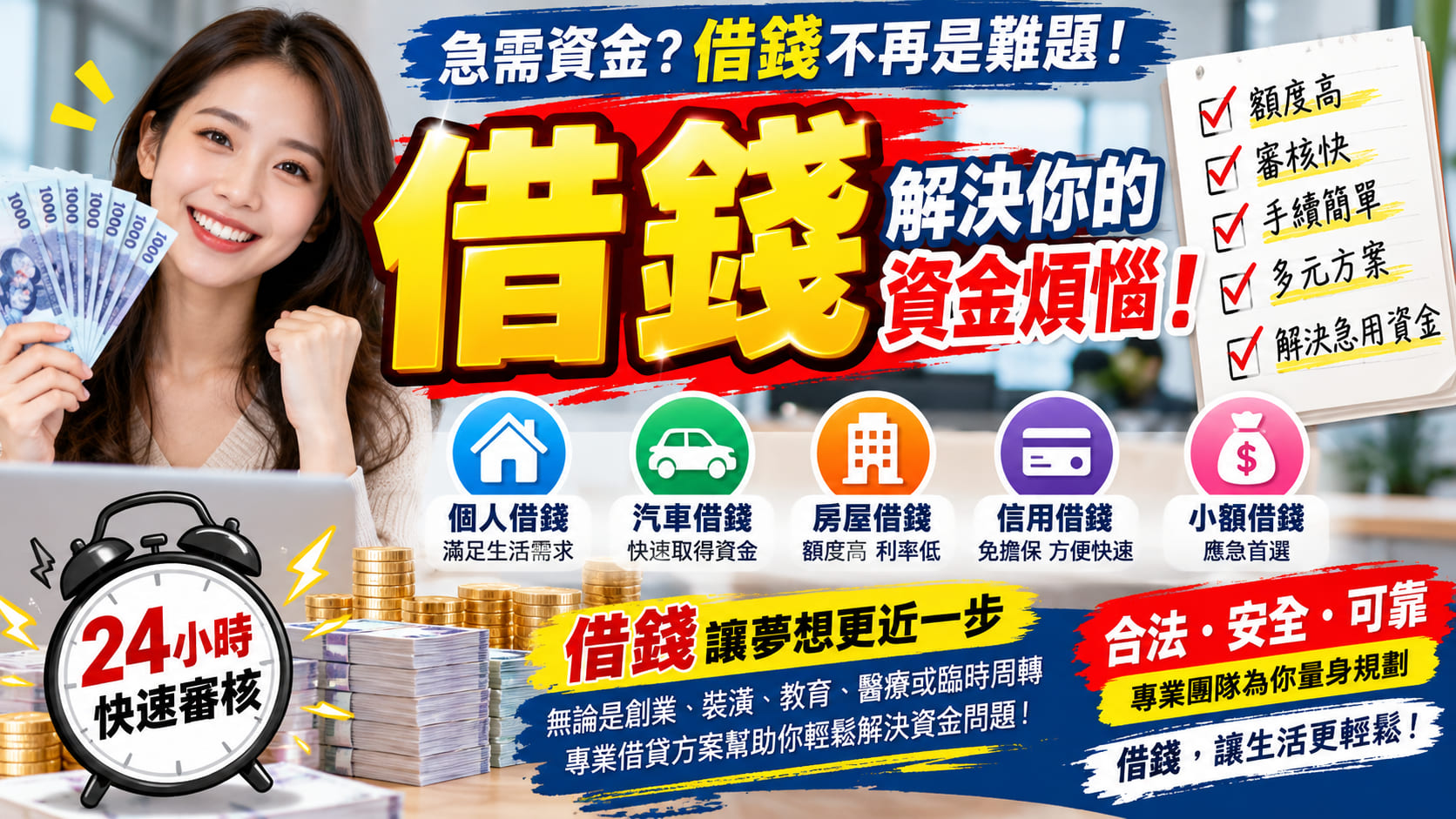 借錢怎麼借比較安全?小額借款方式、申請流程、利息費用與避雷重點